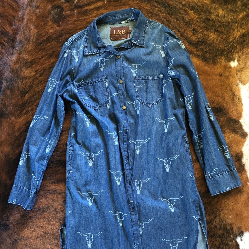 L&B steer horn dress,brand new